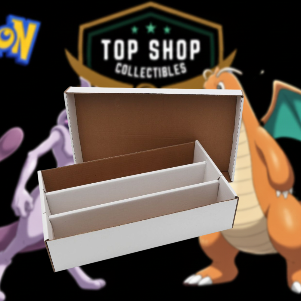 Cardboard Storage Box 3000 Count Trading Card With Lid