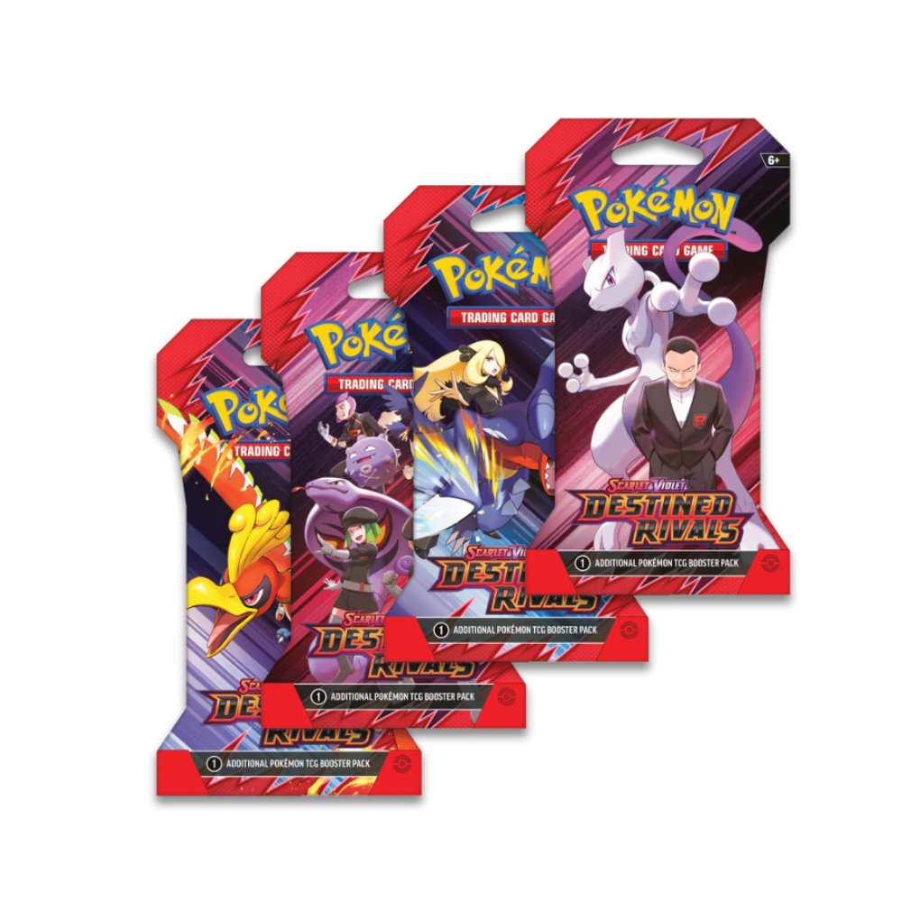 Pokémon Destined Rivals 4-Pack Sleeved Art Set