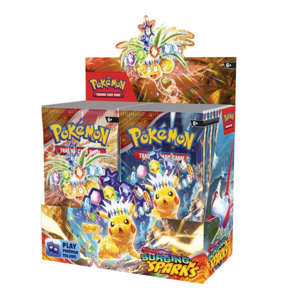 Pokmon Surging Sparks Booster Box (36 Packs) Top Shop Collectibles Pokmon Surging Sparks Booster Box (36 Packs) Top Shop Collectibles