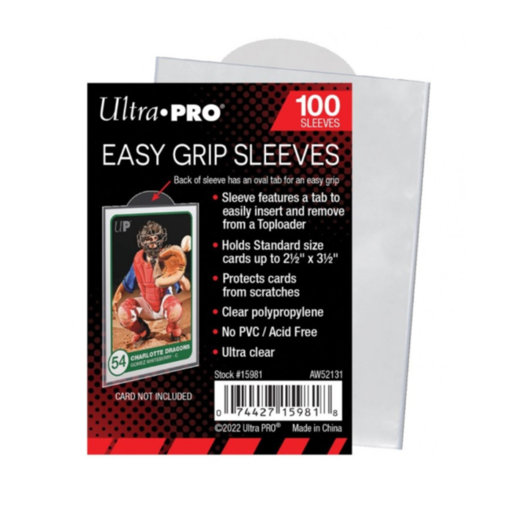 standard size card sleeves dimensions Ultra PRO Easy Grip Sleeves (100 Sleeves) – Top Shop Collectibles
