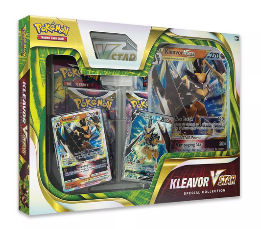 Pokémon Kleavor Vstar Special Collection Box (4 Booster Packs)