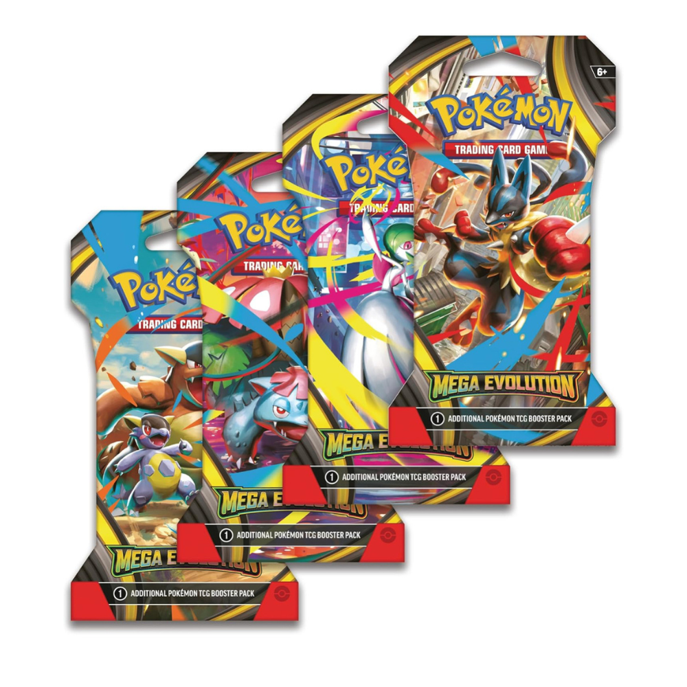 Pokémon Mega Evolution 4-Pack Sleeved Art Set