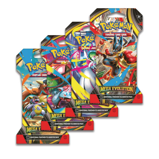 Pokémon Mega Evolution 4-Pack Sleeved Art Set