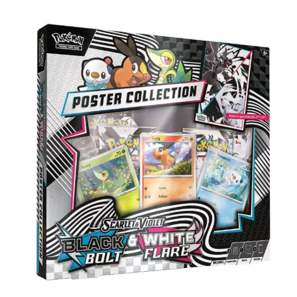 Pokémon Black Bolt & White Flare Poster Collection Box