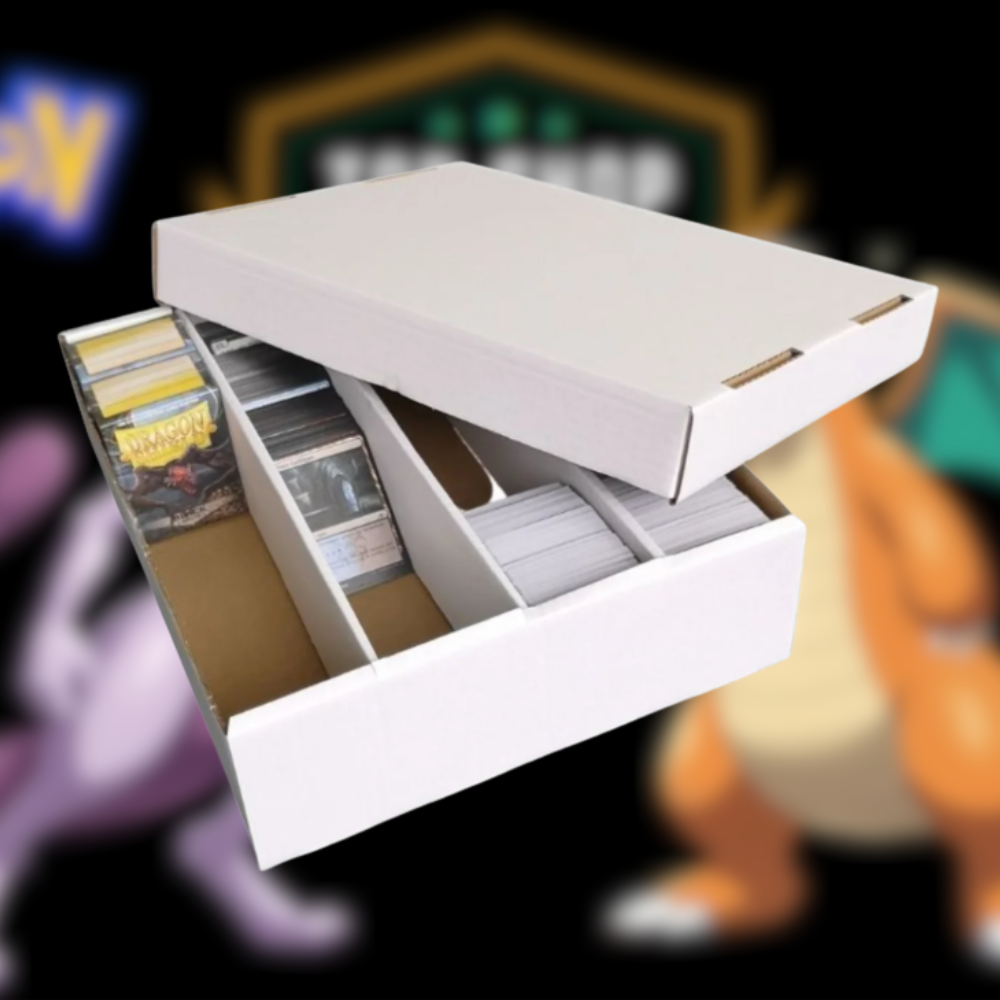 Cardboard Storage Box 3200 Count Trading Card With Lid