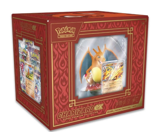 Pokémon Charizard Ex super Premium Collection Box (10 Booster Packs)